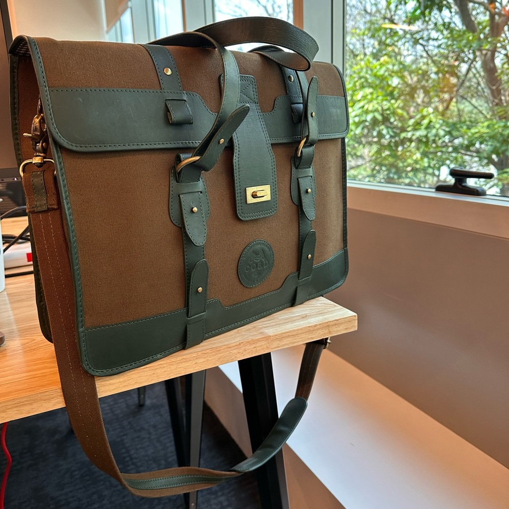 Canvas Leather 15’’ Laptop bag